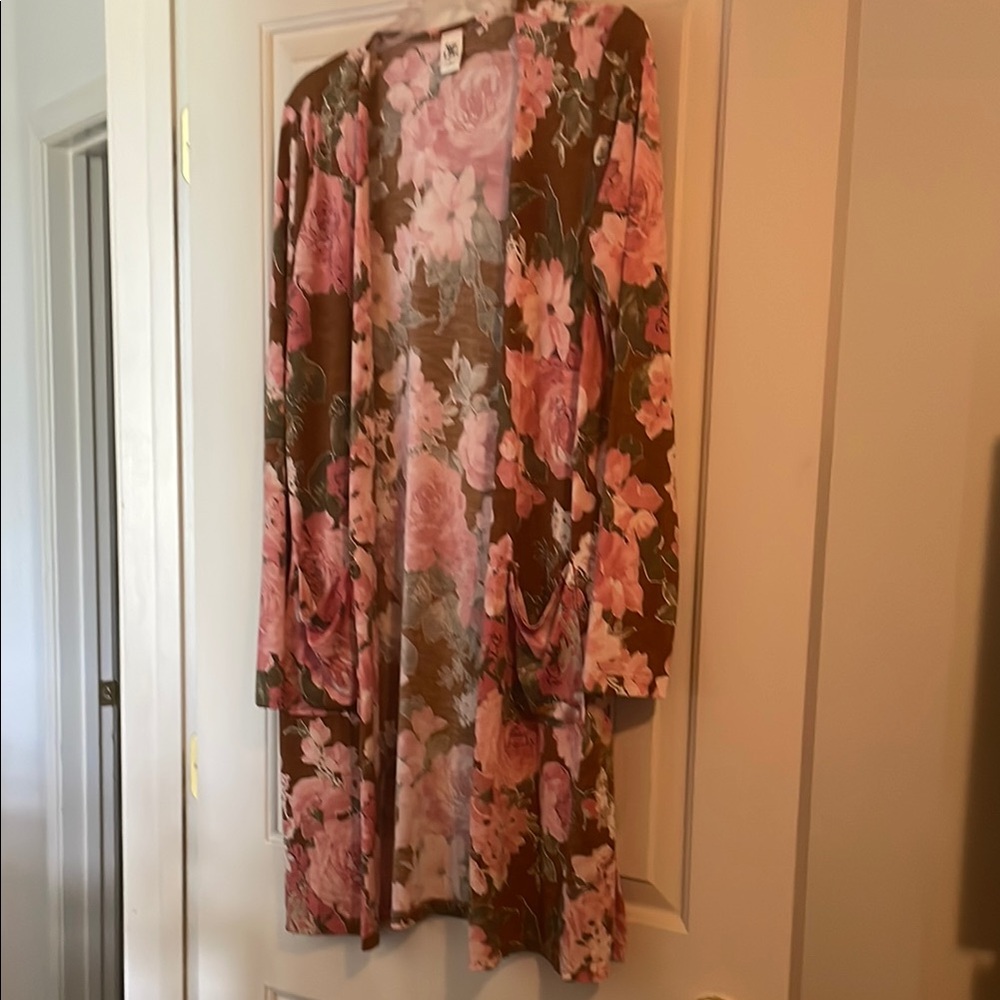 Floral Long Sleeve Cardigan